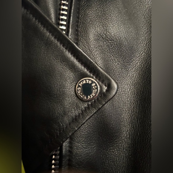 New Classic Leather Motorcycle Jacket Size M/L - Picture 10 of 13